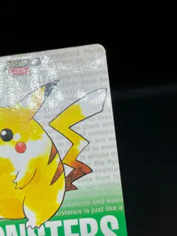 (MP) Pikachu Raichu 025 026 Pokemon Carddass Green 1996 Japanese Pokemon Card #1 - Image 5