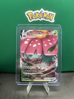 Pokemon TCG Venusaur VMAX Holo Sword & Shield Black Star Promo Card SWSH102 NM - Image 3