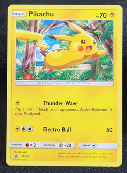 Pokemon TCG Pikachu Non-Holo Promo Card SM04 LP - Image 1