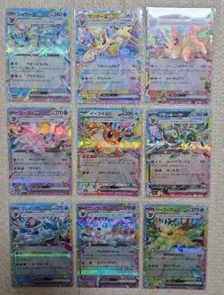 Pokemon Card Eevee Evolution RR 9 card set Terastal Festival sv8a ex Japanese y - Image 1