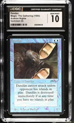 Dandan, Arabian Nights mtg. CGC 10 Gem Mint! - Image 1