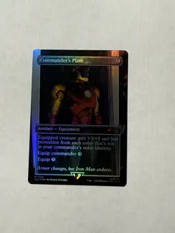 Commander's Plate FOIL (SLD 1733) MTG Marvel Iron Man Secret Lair 2024 - Image 1