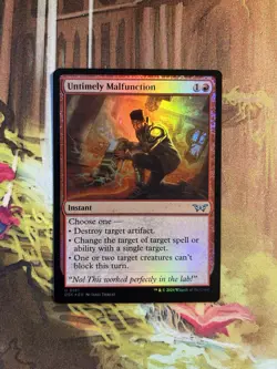 Untimely Malfunction Foil - NM Duskmourn MTG - Image 1