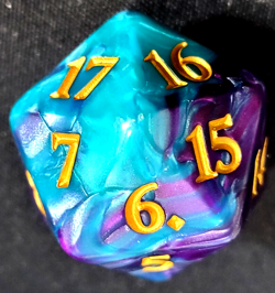 LOT OF 2 1 INCH OLD STOCK MTG MAGIC THE GATHERING SPINDOWN DICE D20 LIFE COUNTER - Image 5