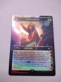 Trivia Contest (3-4-6) 233/244 Uncommon Foil Unfinity Magic The Gathering NM - Image 1