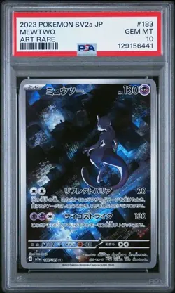 PSA 10 GEM MINT Mewtwo 151 SV2a Japanese Art Rare Holo 2023 Pokemon 183/165 - Image 1