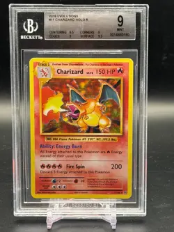 BGS 9 MINT Charizard XY Evolutions Holo 2016 Pokemon 11/108 - Image 1