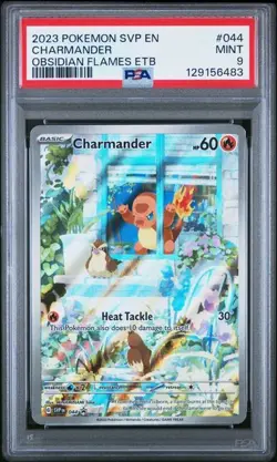 PSA 9 MINT Charmander ETB Black Star Promo Full Art Holo Pokemon SVP 044 - Image 1