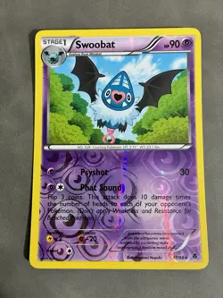 Pokemon - Swoobat - 37/98 - Rare - Emerging Powers - REVERSE HOLO - NM/M - Image 1