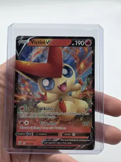 Victini V 021/163 Ultra Rare Holo Pokemon 2021 Battle Styles NM - Image 1