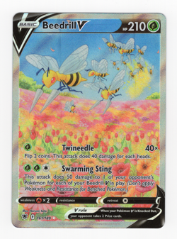 Pokemon TCG Beedrill v 161/189 Astral Radiance Alt Art NM - Image 1