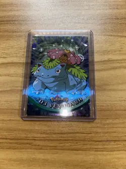 1999 Topps Pokemon TV Animation Series 1 - Venusaur #03 - Black Logo - HOLO FOIL - Image 1
