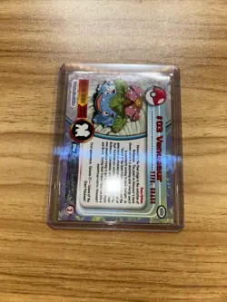 1999 Topps Pokemon TV Animation Series 1 - Venusaur #03 - Black Logo - HOLO FOIL - Image 2