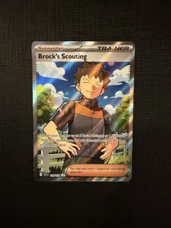 Pokemon Supporter Brock's Scouting 179/159 Journey Together NM - Image 1