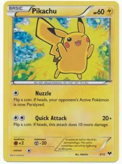 Pikachu - 5/12 - McDonald's Promo 2013 PL/MP, English Pokemon McDonald's Promos - Image 1