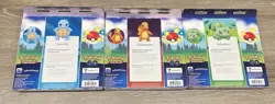 X3 Pokemon TCG Pokemon Go Pin Collection - Charmander Squirtle Bulbasaur SET NEW - Image 2