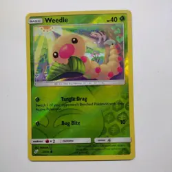 Weedle Reverse Foil Pokemon Sun & Moon Team Up #2 - Image 1
