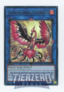 Yugioh Knightmare Phoenix MAMA-EN071 Ultra Rare 1st Edition Near Mint - Image 1