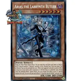Yugioh! 1x Arias the Labrynth Butler MP24-EN116 Prismatic Secret Rare 1st Ed NM - Image 1