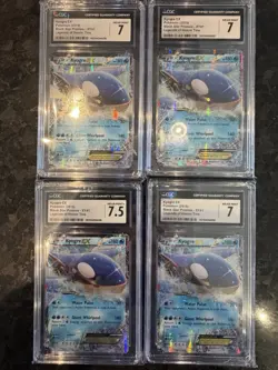 Kyogre EX XY41 XY Holo Graded CGC 4 Card Lot - Image 1