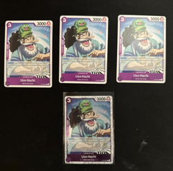 Uso-Hachi ST18-001 - PRB02 Pirate Foil + 3× Non-Foil One Piece Card Game - Image 1