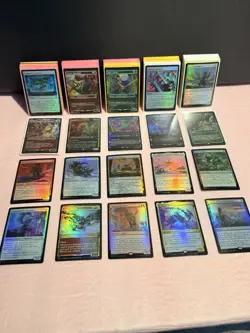 120 Card Magic the Gathering Bulk Lot ALL FOILS - Image 1
