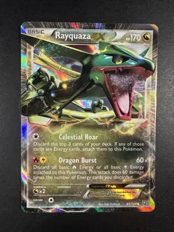 Rayquaza EX - 85/124 - Pokemon Dragons Exalted Black & White Ultra Rare Card LP - Image 2