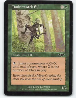 Timberwatch Elf #140 Magic the Gathering Card - Image 1
