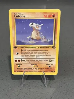 Cubone 1st Edition Jungle 50/64 Pokemon Card - Image 1
