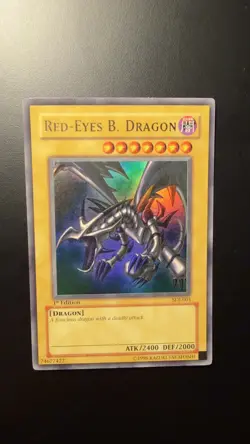 Red-Eyes B. Dragon 1st Edition Ultra Rare Card SDJ-001 - Image 1