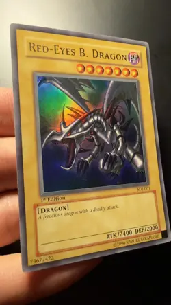 Red-Eyes B. Dragon 1st Edition Ultra Rare Card SDJ-001 - Image 5