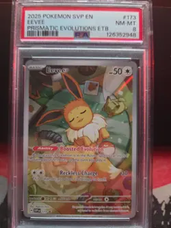 Eevee 173 Sv: Scarlet & Violet Promo Cards Holo PSA 8 - Image 1