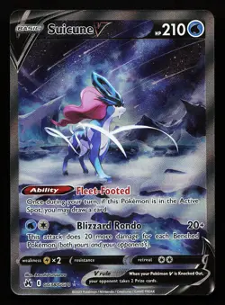 Suicune V GG38/GG70 Ultra Rare Crown Zenith Pokemon Card - Image 1