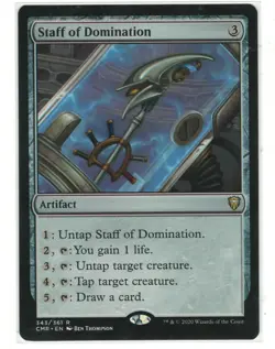 MTG Staff of Domination Commander Legends Magic The Gathering TCG - Image 1