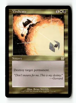 MTG Vindicate - Apocalypse Heavily Played English - Image 1