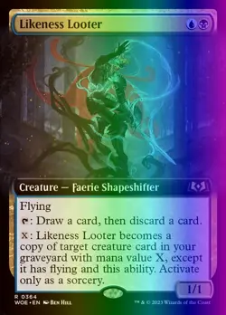 MTG Magic the Gathering Likeness Looter (364/515) Wilds of Eldraine LP FOIL - Image 1