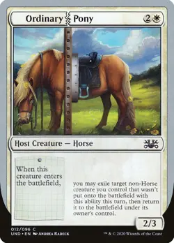 MTG Magic the Gathering Ordinary Pony (12/107) Unsanctioned NM - Image 1