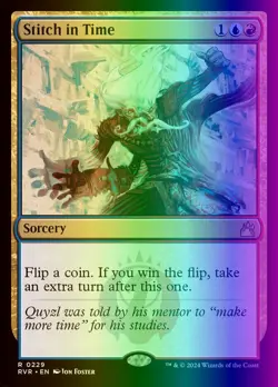 MTG Magic the Gathering Stitch in Time (229/573) Ravnica Remastered LP FOIL - Image 1