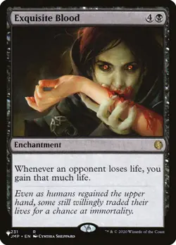 MTG Magic the Gathering Exquisite Blood (JMP-231/1495) The List LP - Image 1