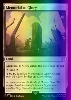 MTG Magic the Gathering Memorial to Glory (271/1189) Fallout LP FOIL - Image 1