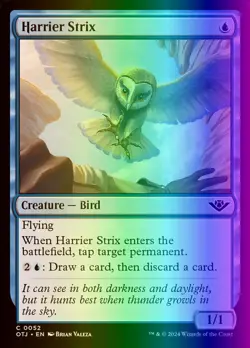 MTG Harrier Strix (52/441) Outlaws of Thunder Junction NM FOIL - Image 1