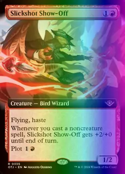 MTG Slickshot Show-Off (335/441) Outlaws of Thunder Junction NM FOIL - Image 1