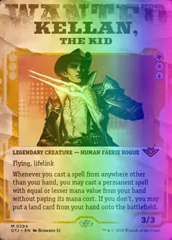 MTG Kellan, the Kid (294/441) Outlaws of Thunder Junction LP FOIL - Image 1