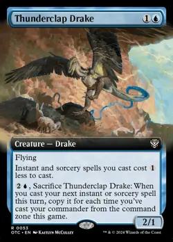 MTG Thunderclap Drake (53/396) Outlaws of Thunder Junction Commander NM - Image 1