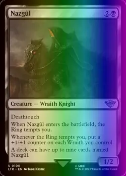MTG Nazgul (100/943) The Lord of the Rings Tales of Middle-earth LP FOIL - Image 1