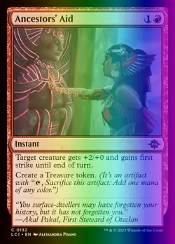 MTG Ancestors' Aid (132/535) The Lost Caverns of Ixalan NM FOIL - Image 1