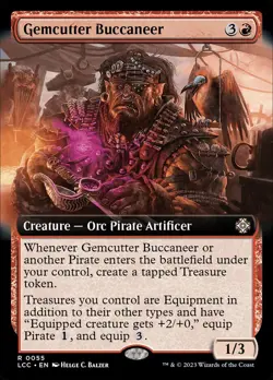 MTG Gemcutter Buccaneer (55/401) The Lost Caverns of Ixalan Commander LP - Image 1