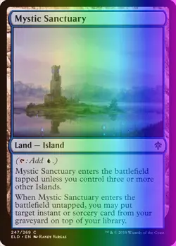 MTG Magic the Gathering Mystic Sanctuary (247/533) Throne of Eldraine LP FOIL - Image 1