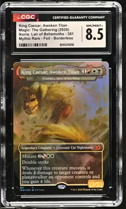 SNAPDAX, APEX OF THE HUNT IKO Godzilla Foil Mythic CGC 8.5 MTG EDH - Image 1