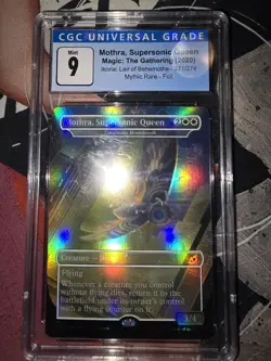 Mothra Supersonic Queen Luminous Broodmoth Foil Borderless, Near Mint Condition - Image 1
